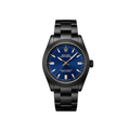 Rolex Oyster Perpetual Blue Dial Matte Black Watch – Black & Blue & Matte Black