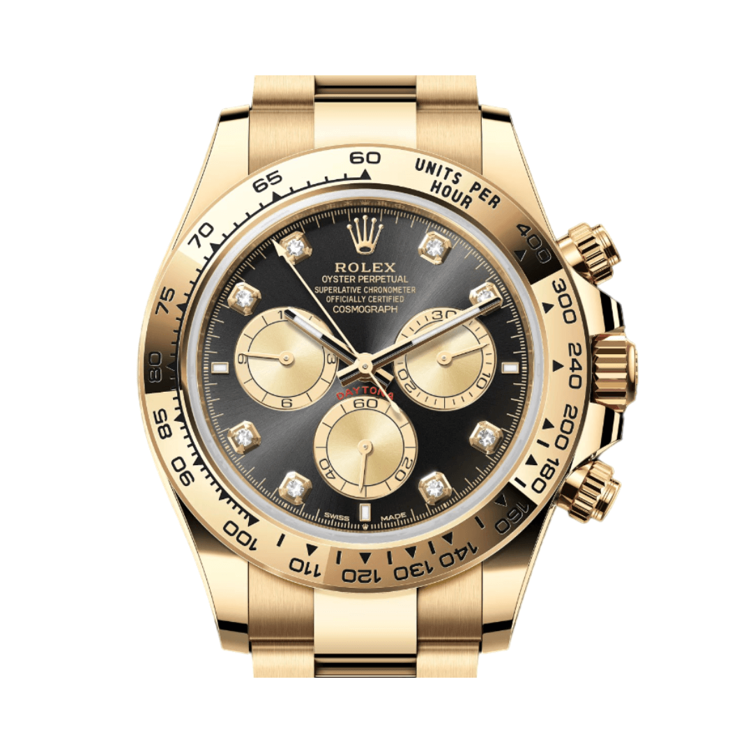 Rolex Cosmograph Daytona Black Diamond Dial Watch – Black & Diamond & Dial