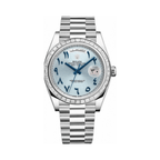 Rolex Numerals Ice Blue Dial Watch – Blue & Dial
