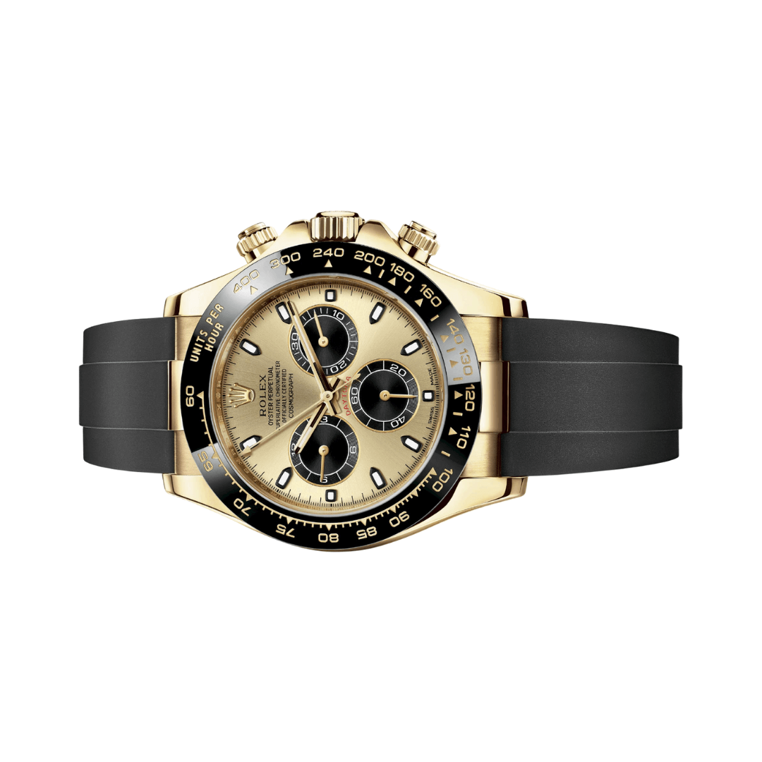 Rolex Gold Champagne Black Dial Watch – Black & Gold & Dial