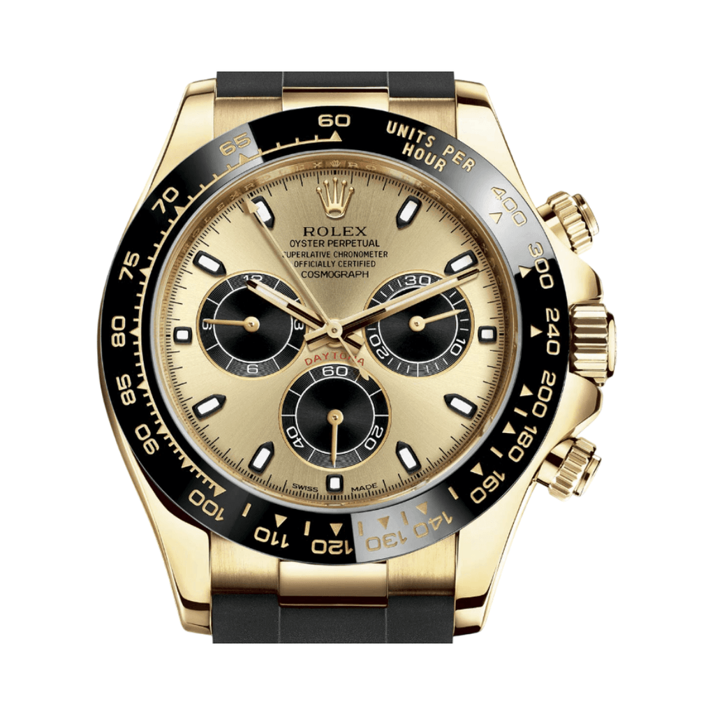 Rolex Gold Champagne Black Dial Watch – Black & Gold & Dial