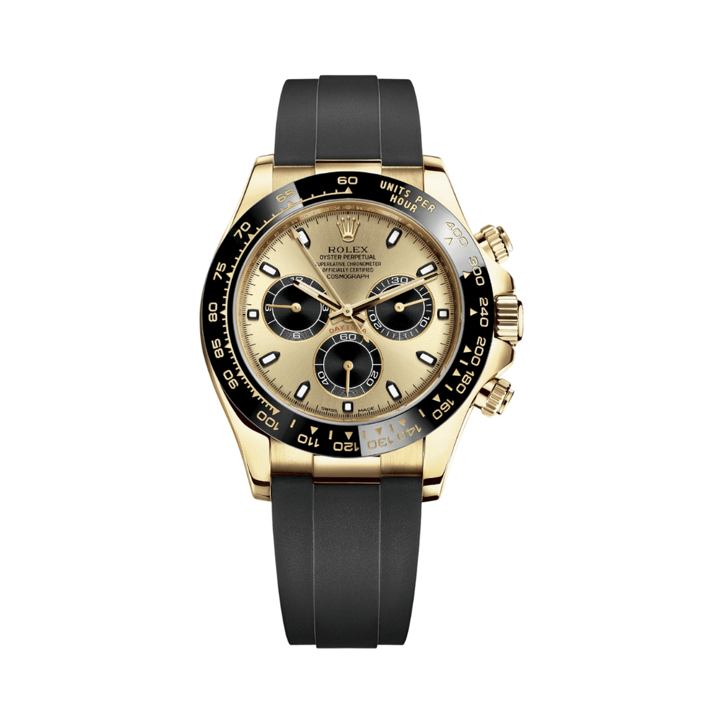 Rolex Gold Champagne Black Dial Watch – Black & Gold & Dial