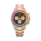Rolex Rainbow Black Dial Watch – Black & Dial