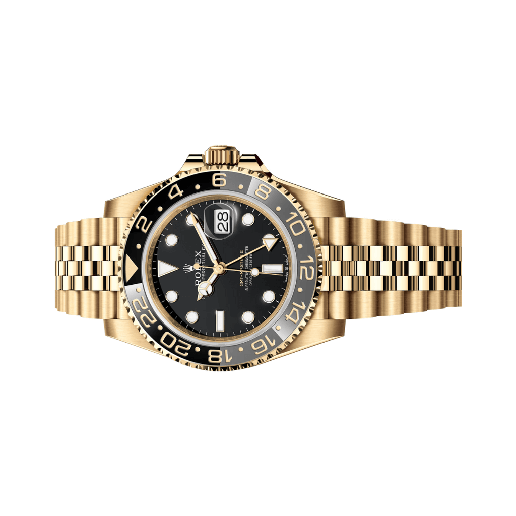 Rolex Yellow Gold Black Dial Watch – Black & Gold & Yellow
