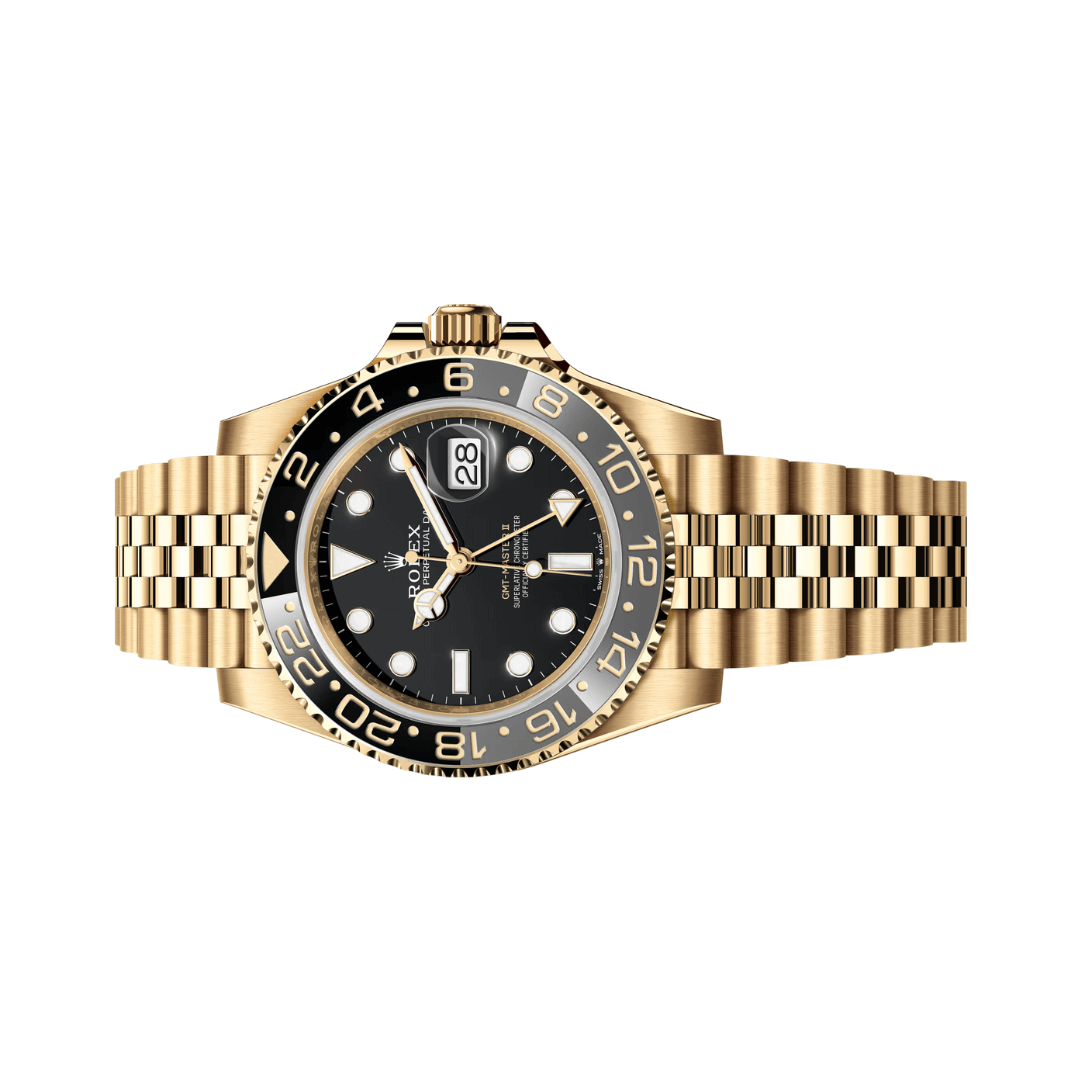 Rolex Yellow Gold Black Dial Watch – Black & Gold & Yellow