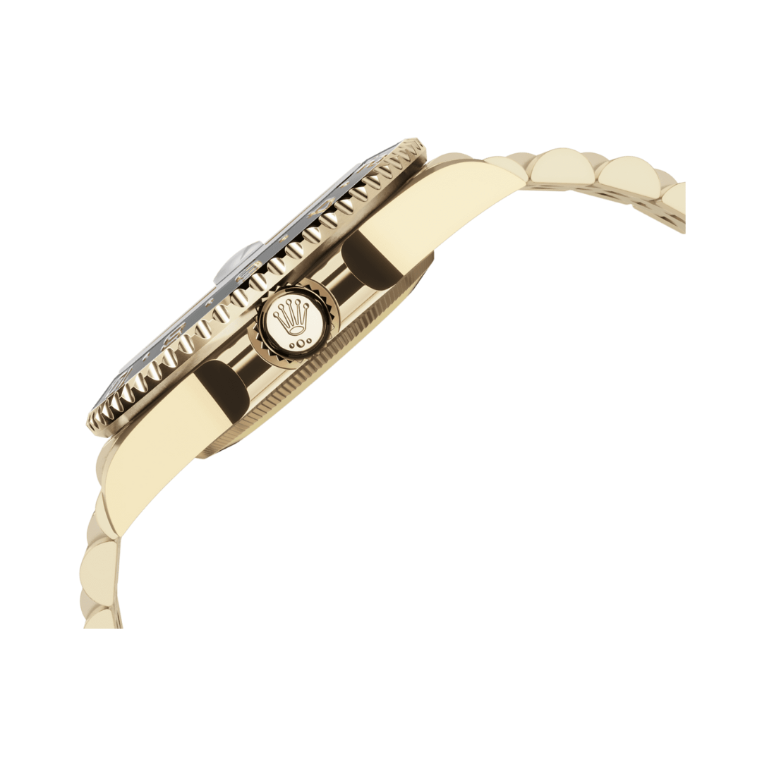 Rolex Yellow Gold Black Dial Watch – Black & Gold & Yellow
