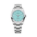 Rolex Oyster Perpetual 36 Torquoise Blue Dial Watch – Blue & Dial