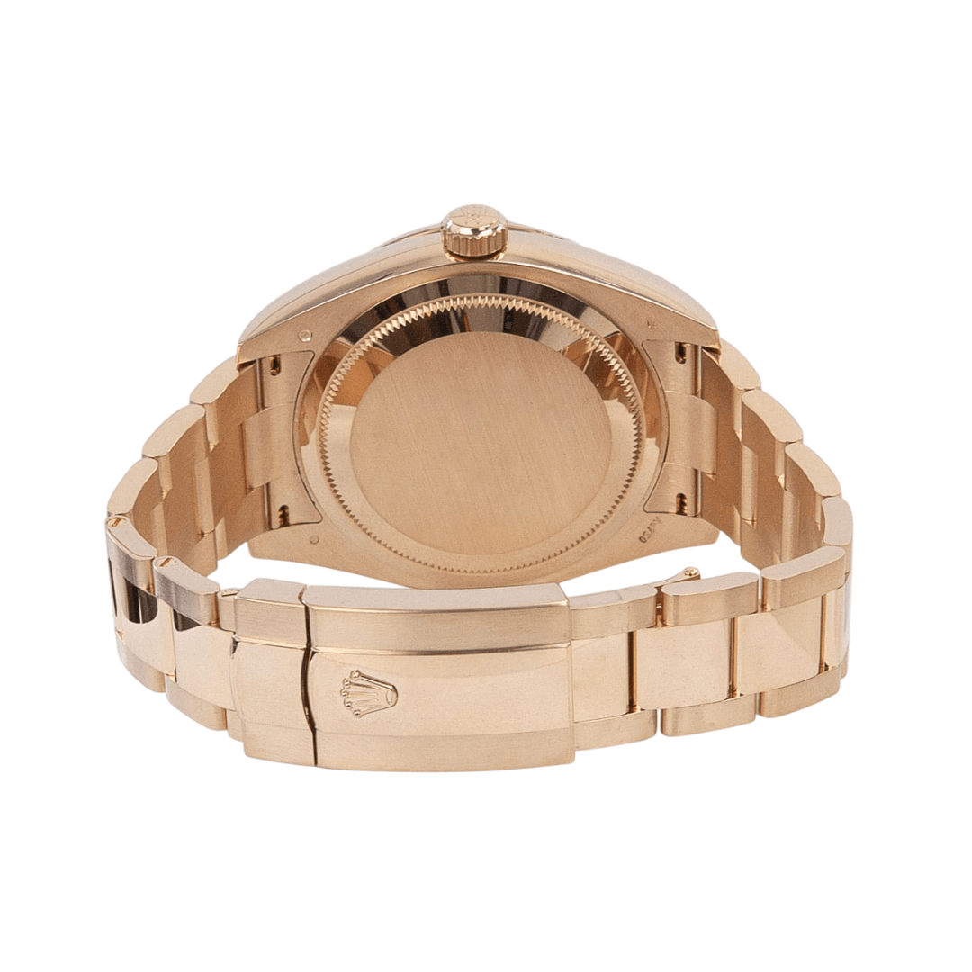Rolex Everose Chocolate Index Dial Watch