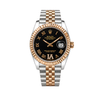 Rolex Datejust Black Diamond Dial Silver Watch – Black & Silver & Diamond