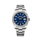 Rolex Datejust Blue Dial Fluted Bezel Silver Watch – Silver & Blue & Dial