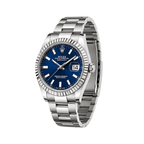 Rolex Datejust Blue Dial Fluted Bezel Silver Watch – Silver & Blue & Dial
