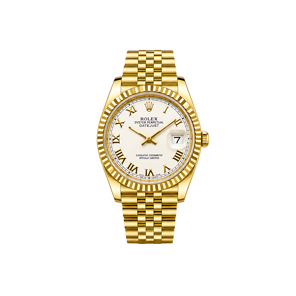 Rolex Datejust Mint Gold White Dial Gold Watch – White & Gold & Dial