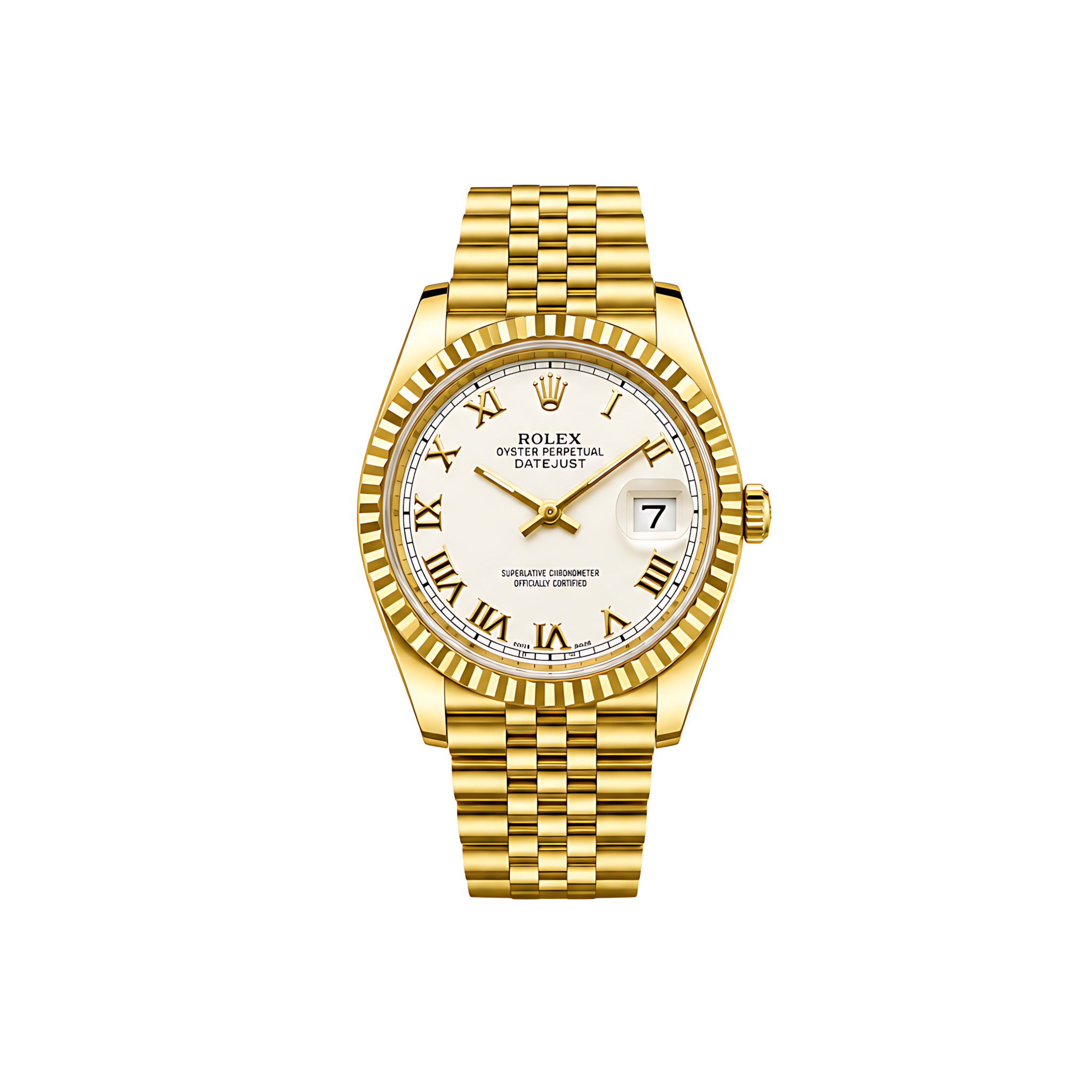 Rolex Datejust Mint Gold White Dial Gold Watch – White & Gold & Dial
