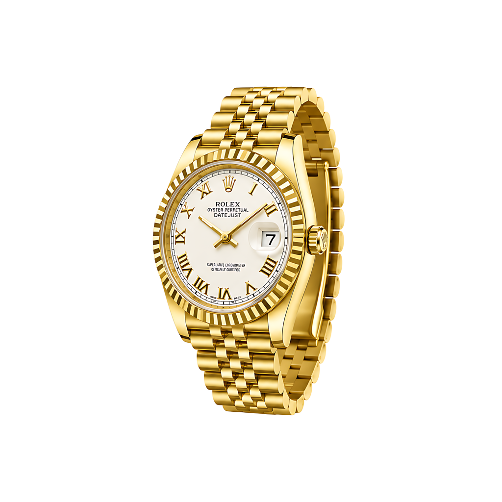 Rolex Datejust Mint Gold White Dial Gold Watch – White & Gold & Dial