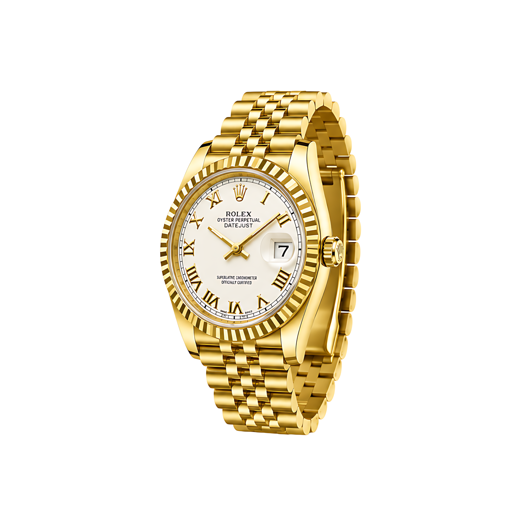 Rolex Datejust Mint Gold White Dial Gold Watch – White & Gold & Dial