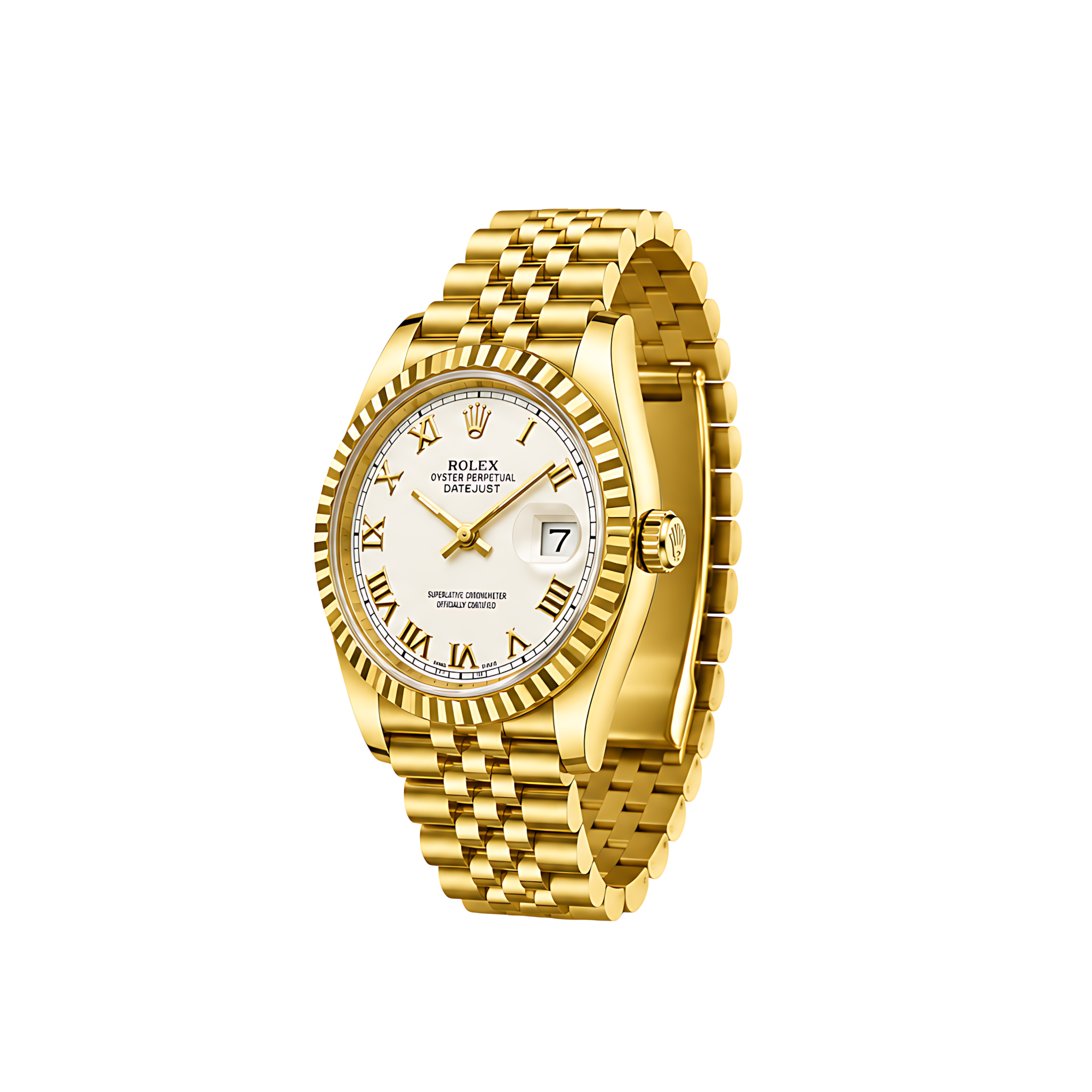 Rolex Datejust Mint Gold White Dial Gold Watch – White & Gold & Dial