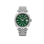 Rolex Datejust Mint Green Waffle Dial Silver Watch – Silver & Green & Waffle