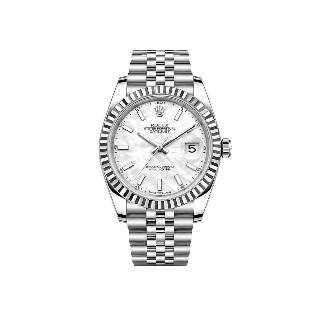 Rolex Datejust Mint White Dial Silver Watch – White & Silver & Dial