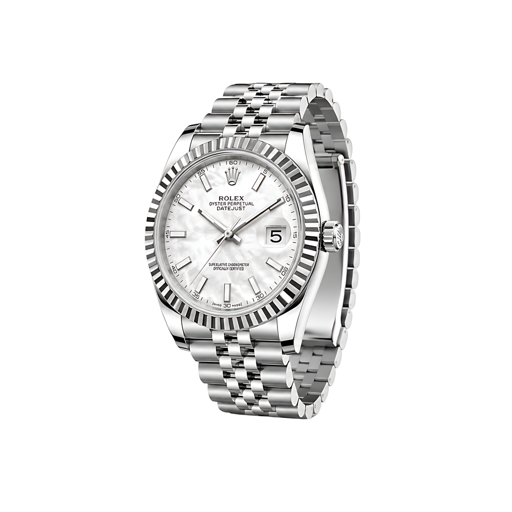 Rolex Datejust Mint White Dial Silver Watch – White & Silver & Dial