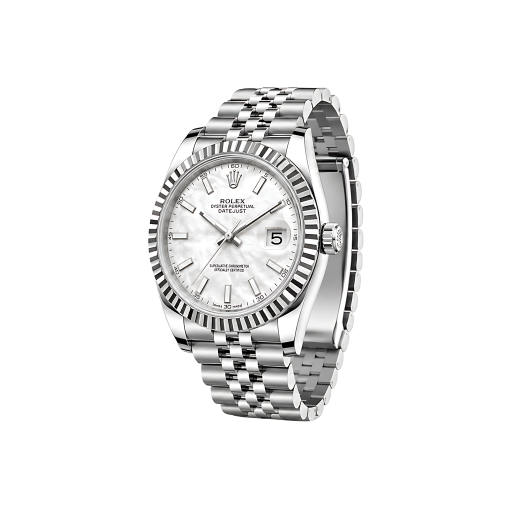 Rolex Datejust Mint White Dial Silver Watch – White & Silver & Dial