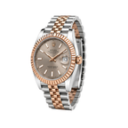 Rolex Datejust Sundust Dial Two Tone Rose Gold Watch