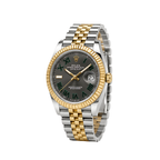 Rolex Datejust Wimbledon Dial Two Tone Silver Gold Watch