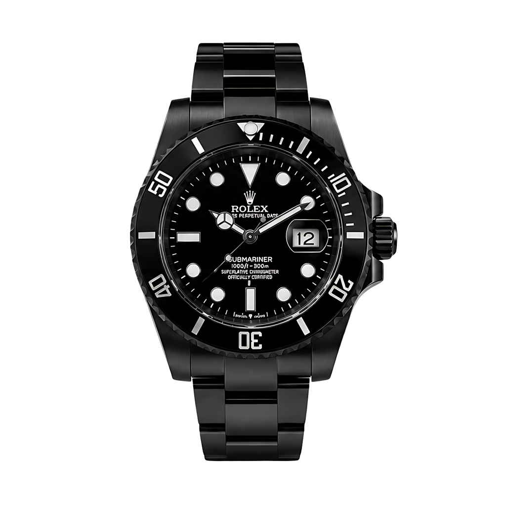Rolex Submariner Date Black Dial Black Tone Watch – Black & Dial