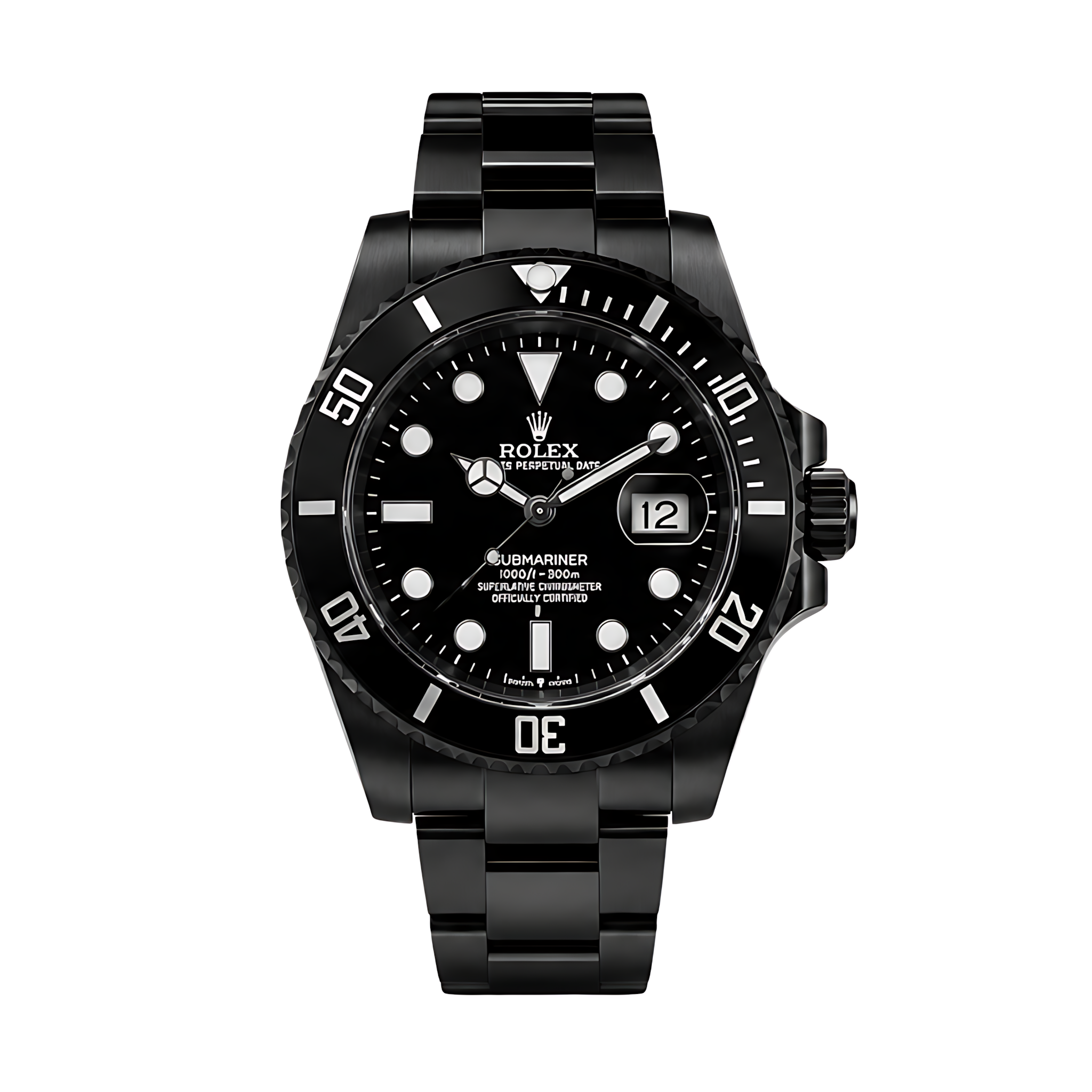 Rolex Submariner Date Black Dial Black Tone Watch – Black & Dial