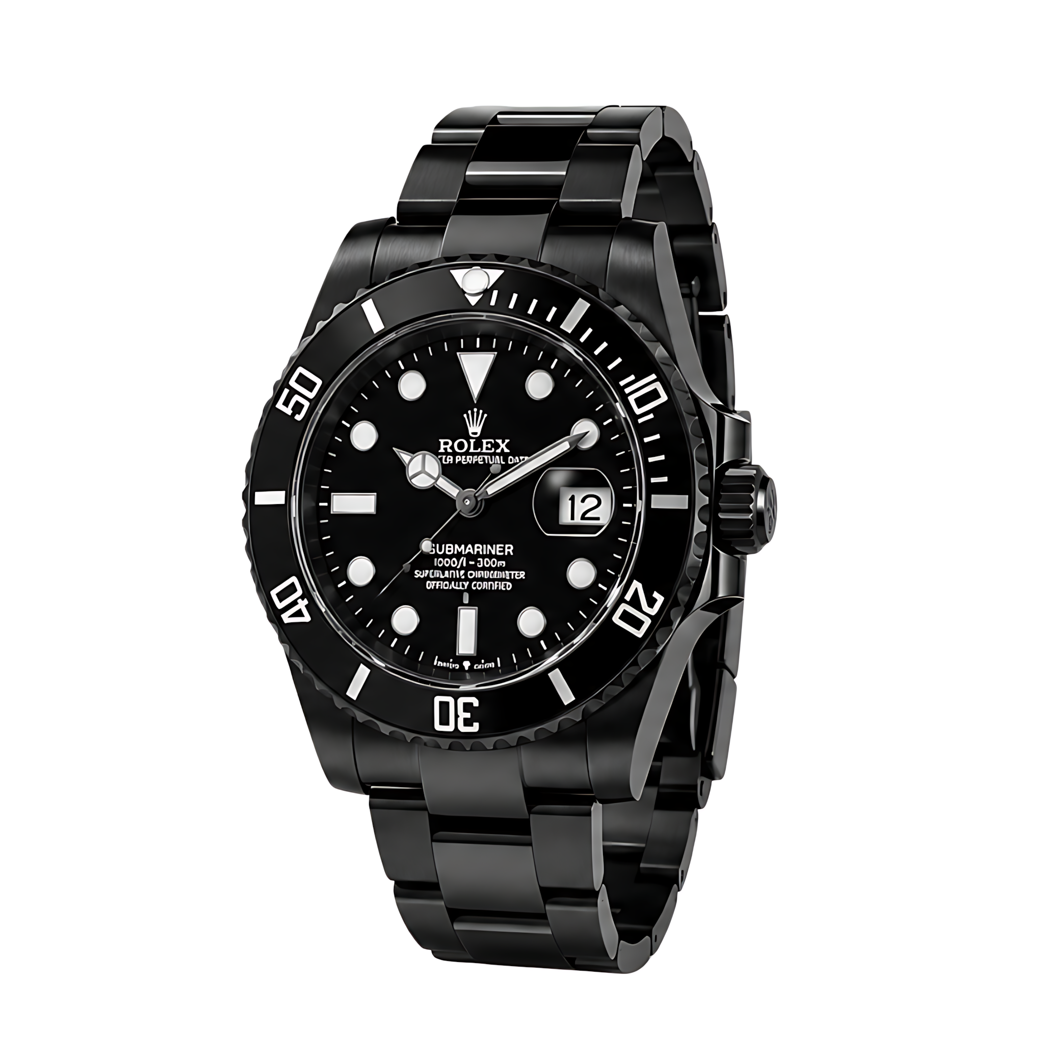 Rolex Submariner Date Black Dial Black Tone Watch – Black & Dial