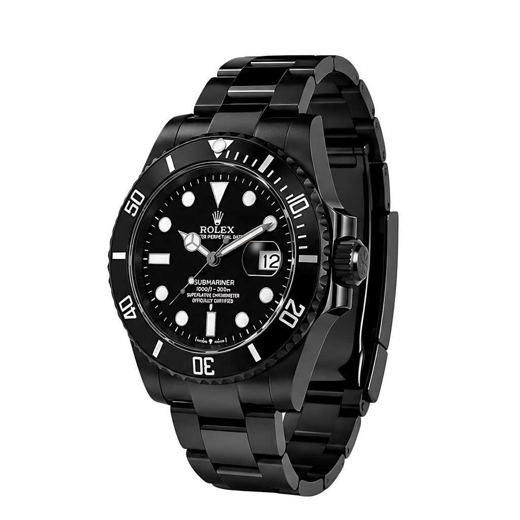 Rolex Submariner Date Black Dial Black Tone Watch – Black & Dial