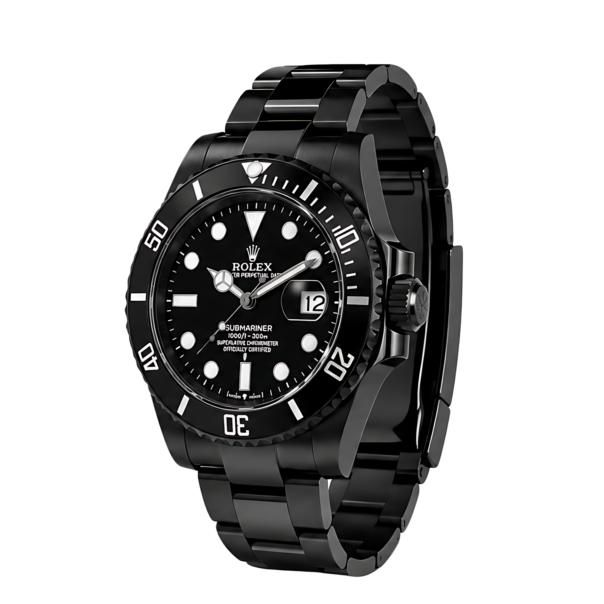Rolex Submariner Date Black Dial Black Tone Watch – Black & Dial