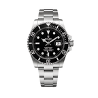 Rolex Submariner Date Black Dial Silver Watch – Black & Silver & Dial