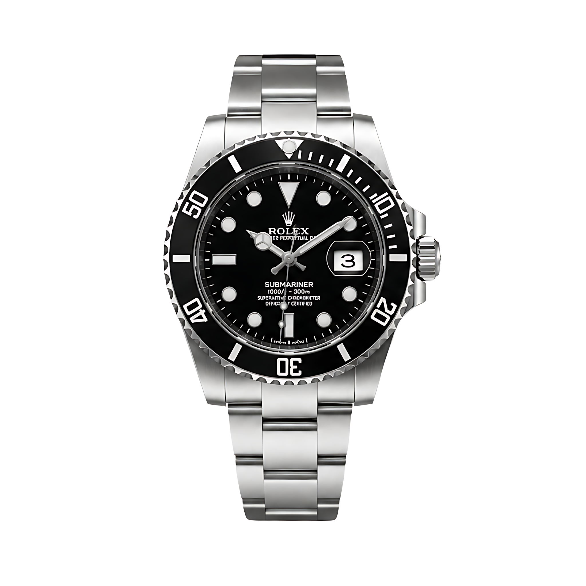 Rolex Submariner Date Black Dial Silver Watch – Black & Silver & Dial
