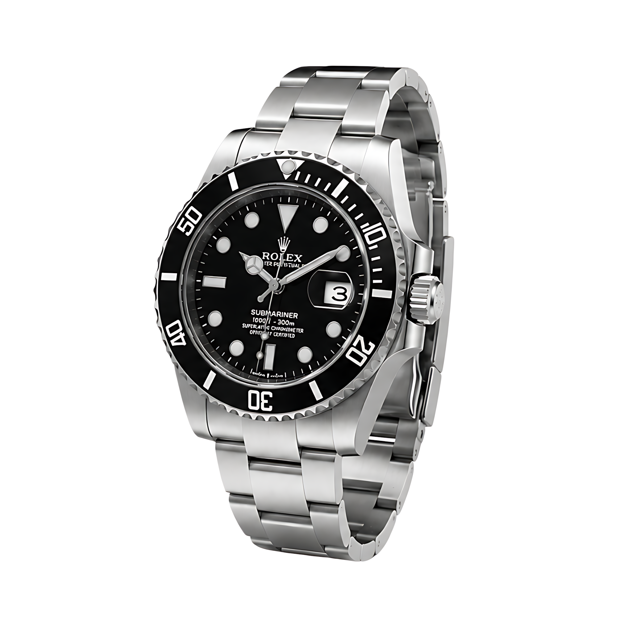 Rolex Submariner Date Black Dial Silver Watch – Black & Silver & Dial