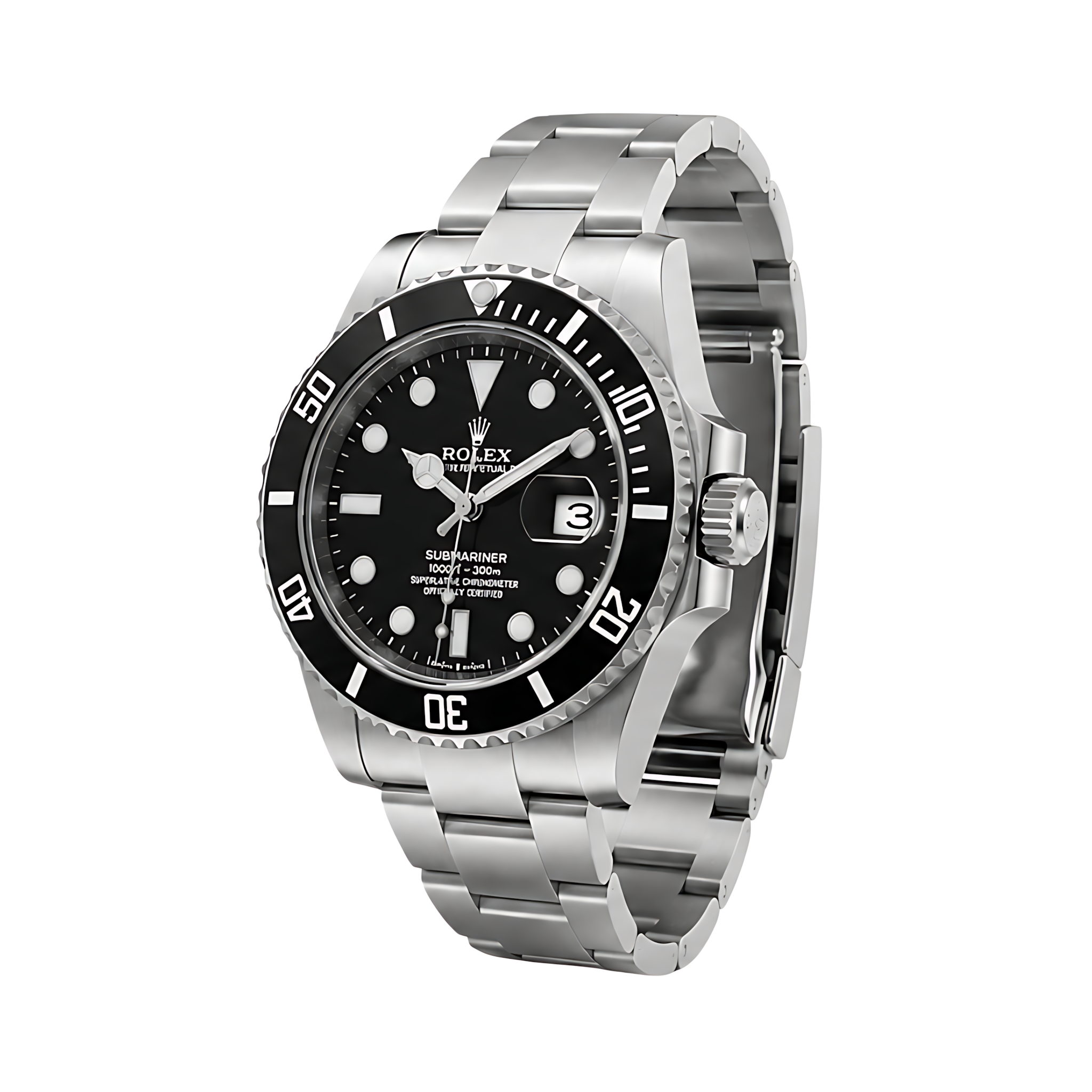 Rolex Submariner Date Black Dial Silver Watch – Black & Silver & Dial