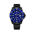 Rolex Submariner Date Blue Dial Blue Bezel Black Watch