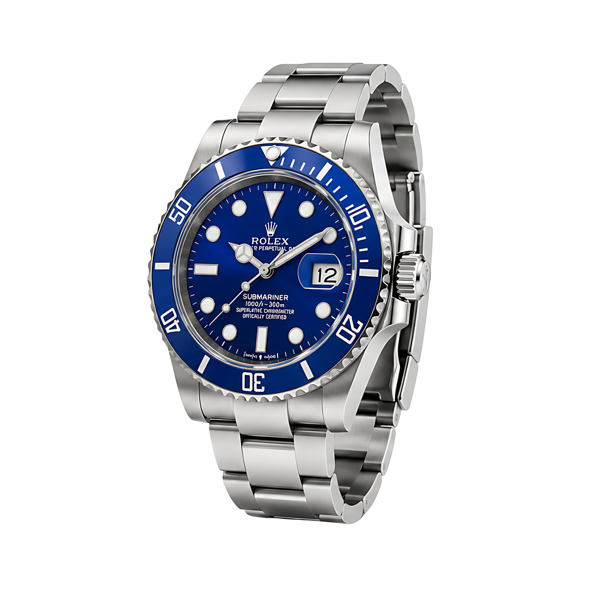 Rolex Submariner Date Blue Dial Silver Watch – Silver & Blue & Dial