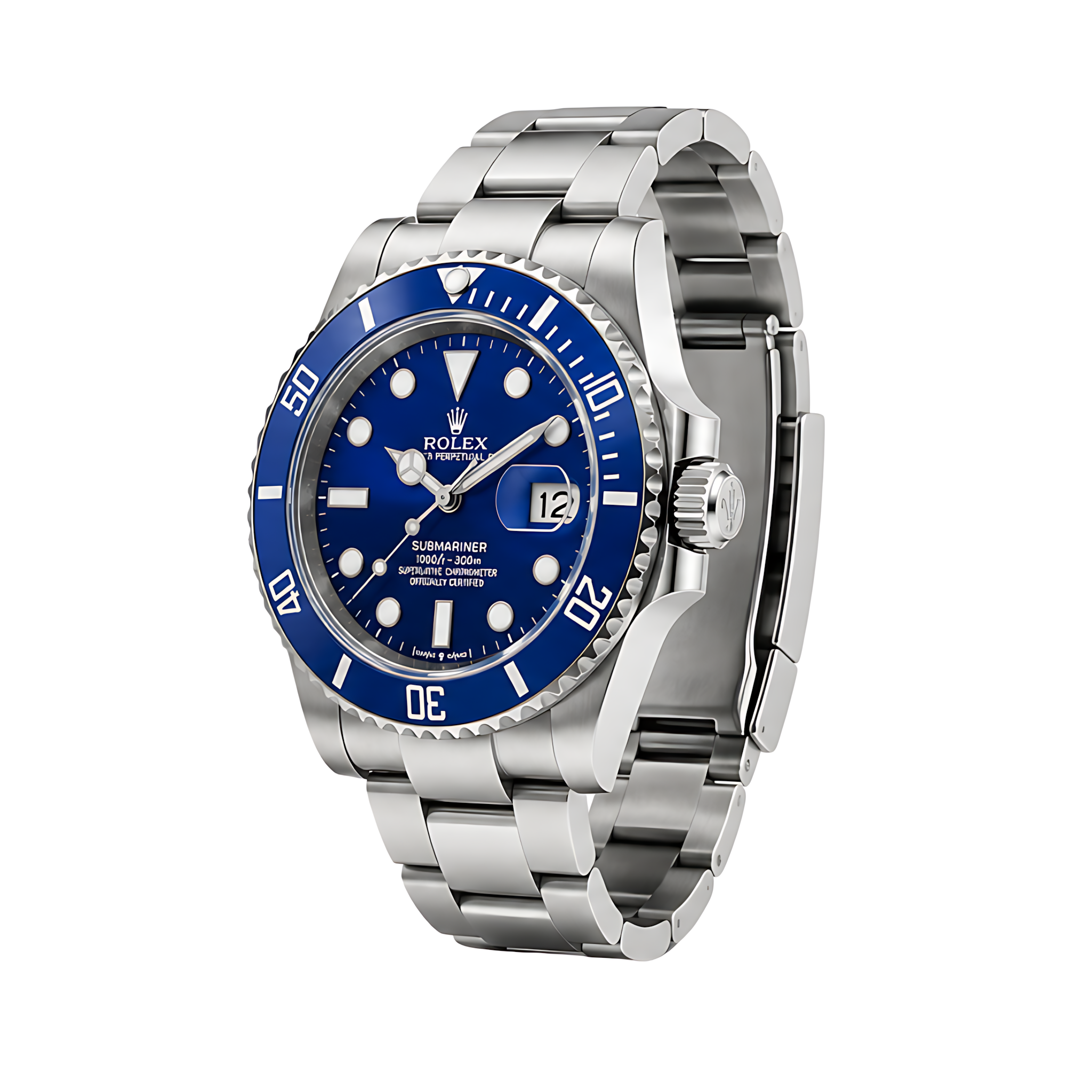Rolex Submariner Date Blue Dial Silver Watch – Silver & Blue & Dial