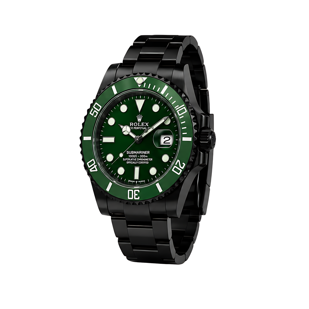 Rolex Submariner Date Green Dial Green Bezel Black Watch