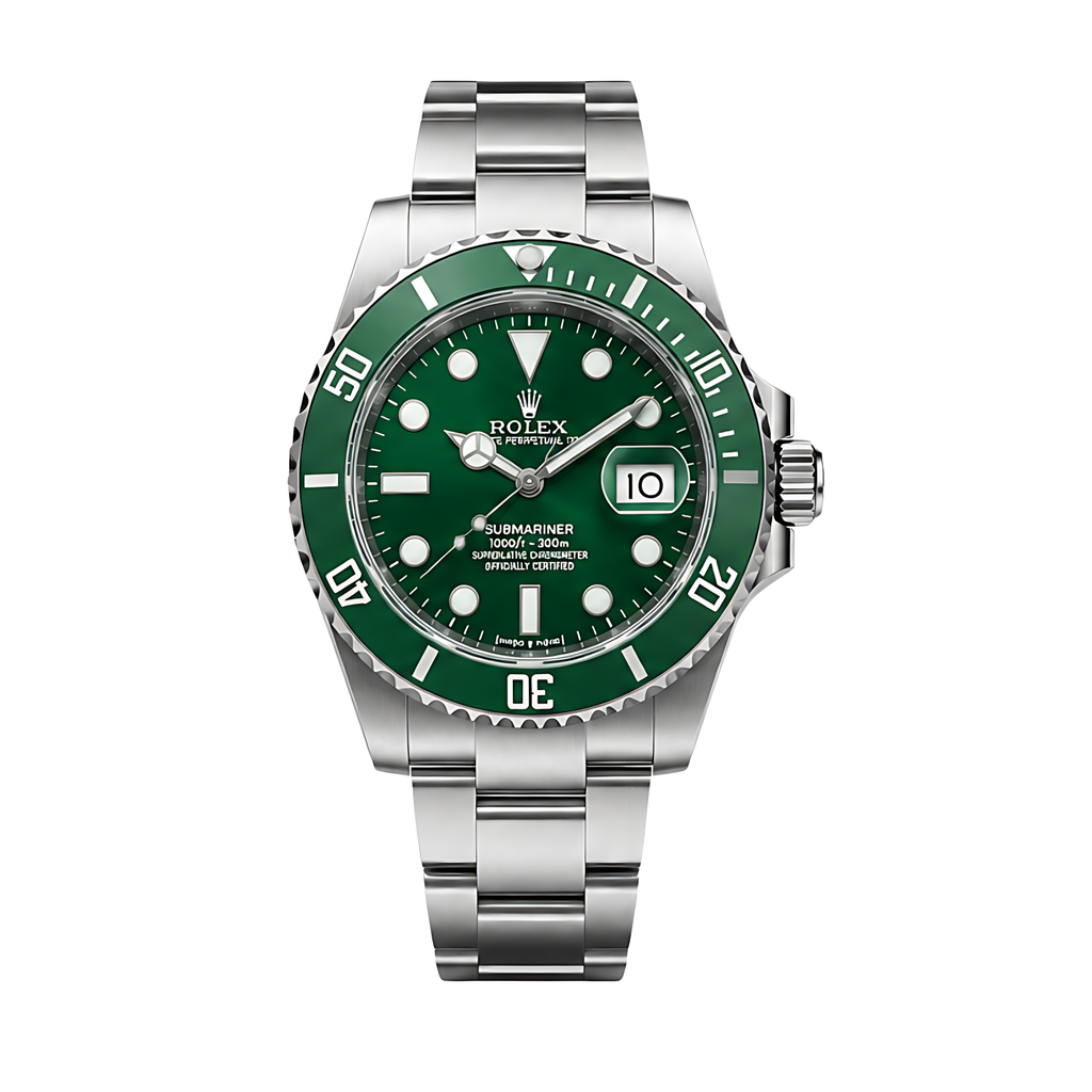 Rolex Submariner Date Green Dial Silver Watch – Silver & Green & Dial