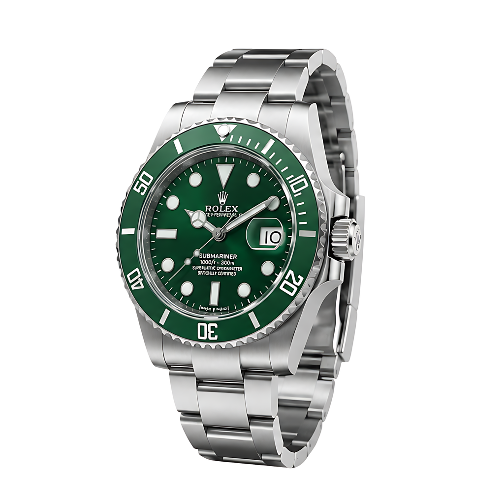 Rolex Submariner Date Green Dial Silver Watch – Silver & Green & Dial
