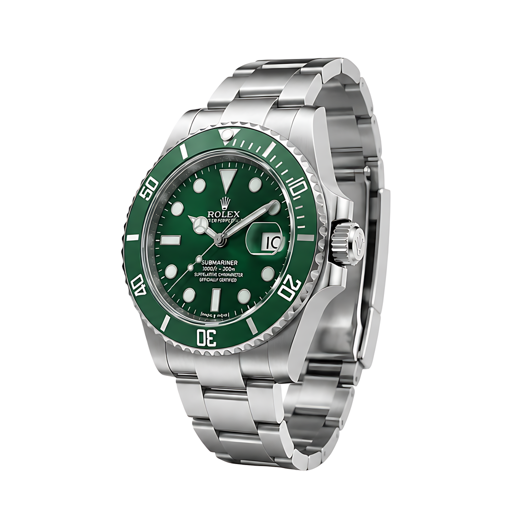 Rolex Submariner Date Green Dial Silver Watch – Silver & Green & Dial