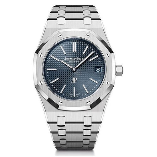 Audemars Piguet Royal Oak Selfwinding Pink Gold Brown Dial 50th 39mm Steel Watch