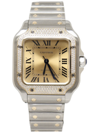 Cartier Santos de Two-Tone Yellow Dial Watch – Yellow & Dial