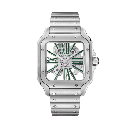 Cartier Santos de Skeleton Green Watch – Green & Skeleton