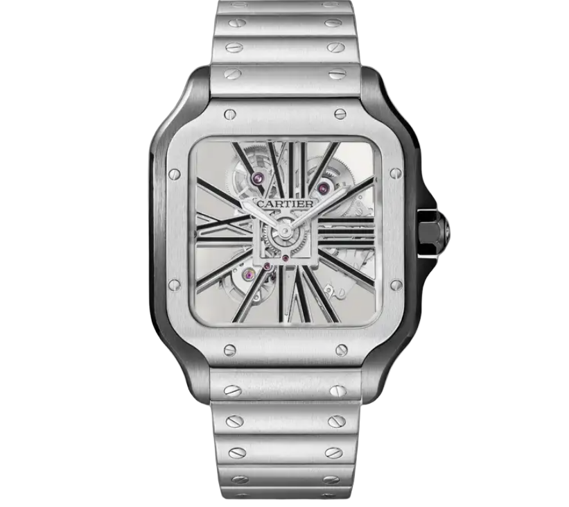 Cartier Santos de Diamond Silver Watch – Silver & Diamond