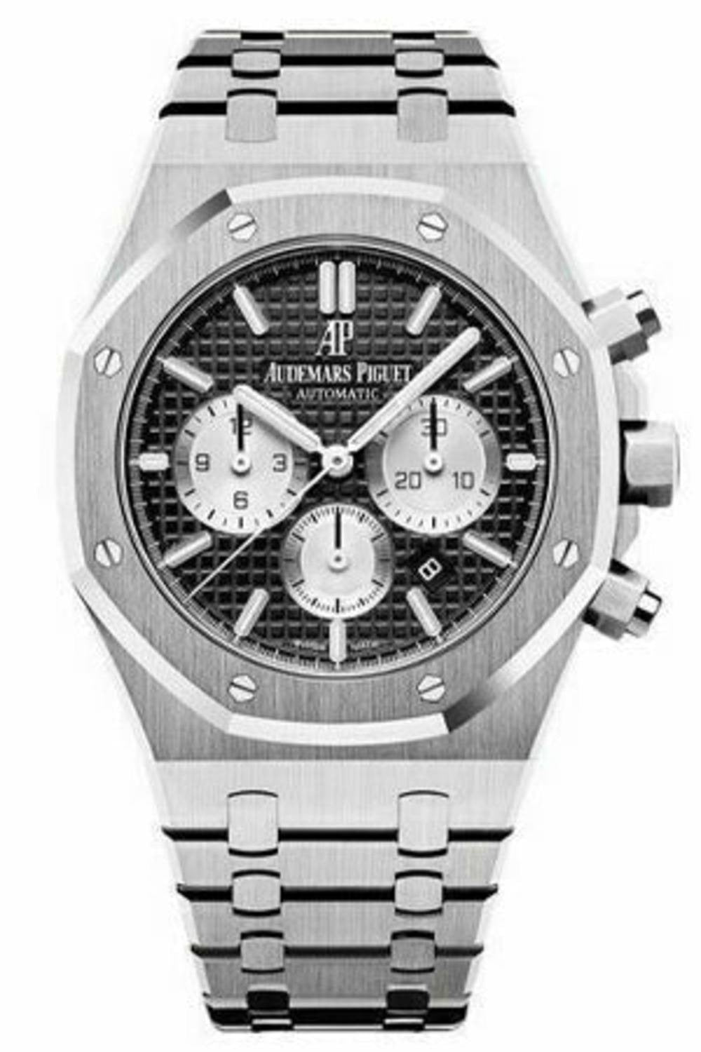 Audemars Piguet Royal Oak Selfwinding Chronograph Stainless Steel Black Dial Watch