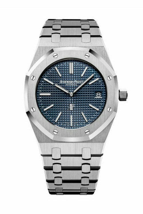 Audemars Piguet Royal Oak Extra-Thin Smoked Blue Dial Watch – Blue & Dial
