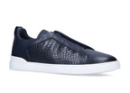 Zegna Triple Stitch Navy Blue Sneaker – Men’s Edition