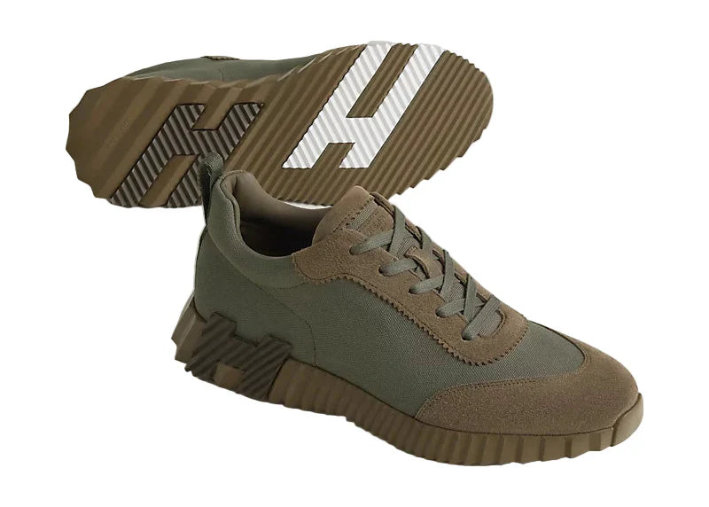 Hermès Bouncing Tundra Green Sneaker – Men’s Edition